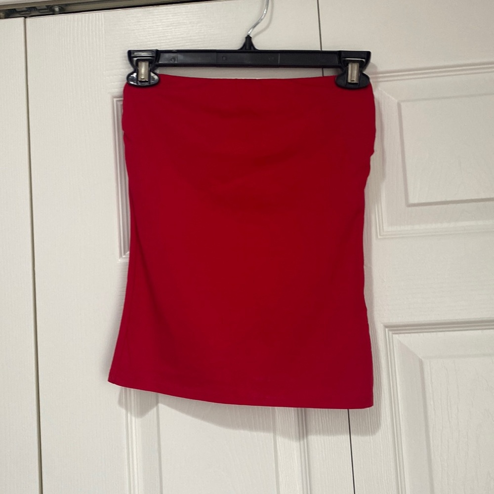 Red tube top, never worn